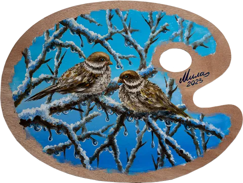 Next: Palette — Sparrows in the winter