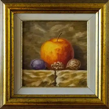 Still Life Above the Fireplace — Apple