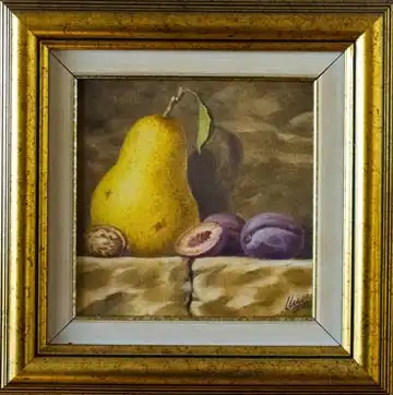 Still Life Above the Fireplace — Pear
